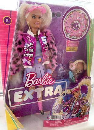 Кукла barbie экстра с двумя белыми хвостиками