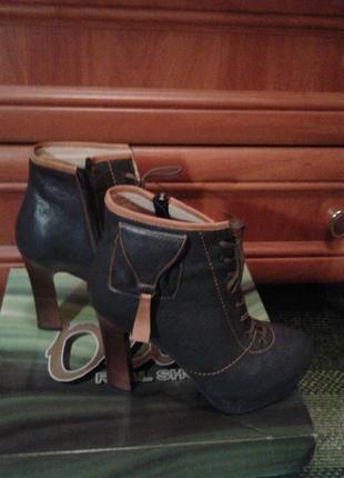 Кожаные ботинки демисезон olli4 фото