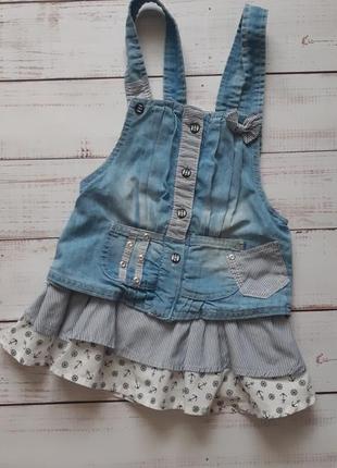 Джинсовый сарафан платье