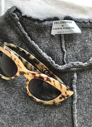 Шерстяная футболка блуза alberta ferretti