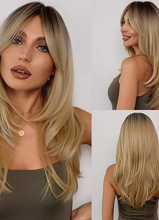 Парик💕перука блонд с каскадной стрижкой