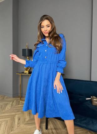 Платье микровельвет