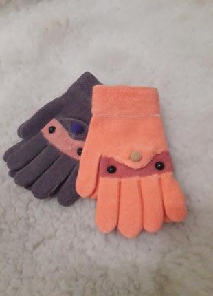 Рукавички рукавиці перчатки дитячі2 фото