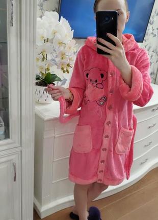 Халат махра с мишкой