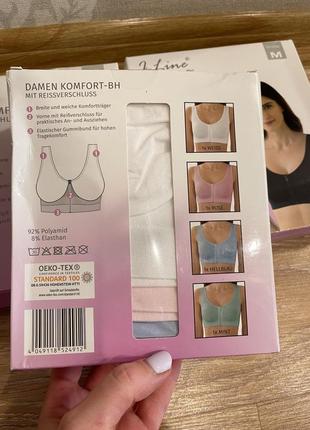 Топик бра pack of 4 women's comfort bra with zip bustier top shirt bra5 фото