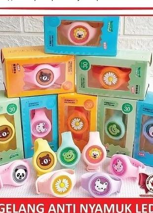 ❤️світиться led браслети від комарів, кліщів і комах