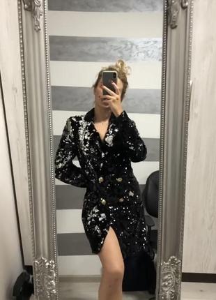 Шикарне плаття піджак в стилі -saint-laurent