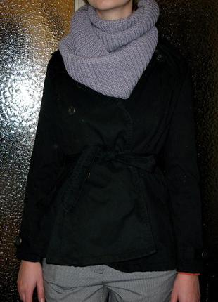 Короткий щільне котоновое весняне пальто, плащ, жакет