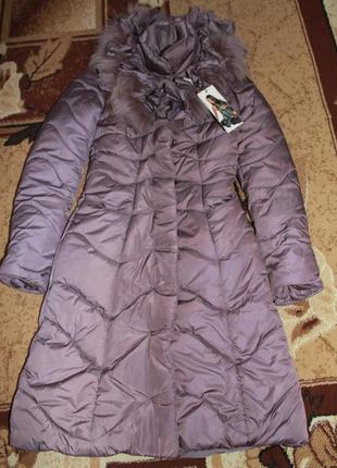 Женская зимняя длинная куртка зимова жіноча довга куртка-плащ5 фото