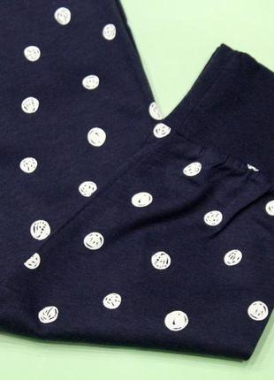 Піжама для дівчинки сіра кофта з пандами і сині в горох штани george 23733 фото