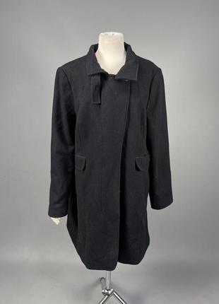 Пальто стильное, черное outerwear, качественное