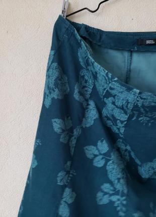 Новая натуральная 100% коттон Минопельветовая миди юбка m&amp;s7 фото