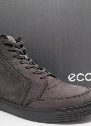 Стильні шкіряні черевики кеди ecco soft classic оригінал