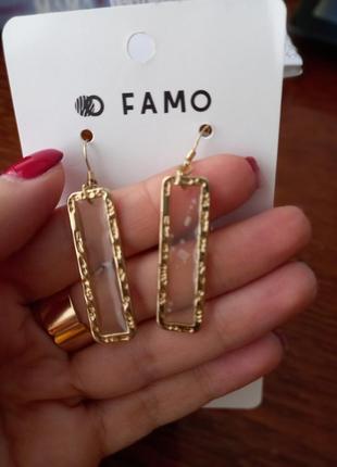 Серёжки серьги famo