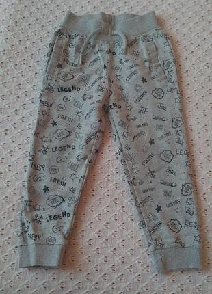 Штани спортивні двунитка сірі демісезонні спортивные штаны для мальчика деми демисезонные двунитка