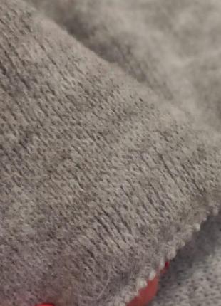 Мягкий стильный серый снуд шарф7 фото