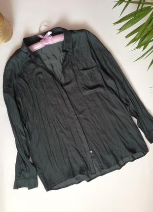 Графитовая рубашка под шелк м-ка