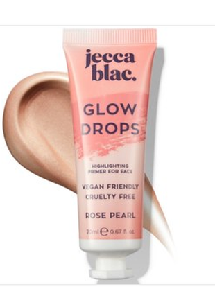 Праймер glow drops от jecca blac золотистый champagne блестит