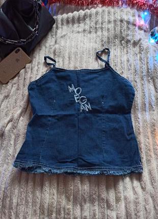 Майка джинсова сорочка джинс