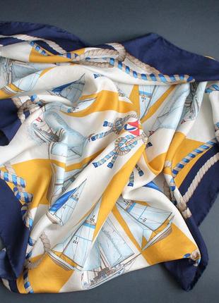Шелк платок италия морская тема7 фото