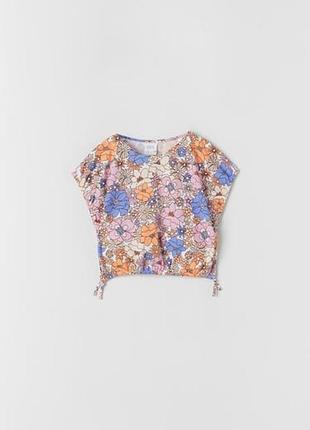 Цветочный топ zara