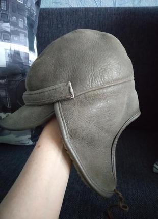 Мужская цигейковая лапка ушанка