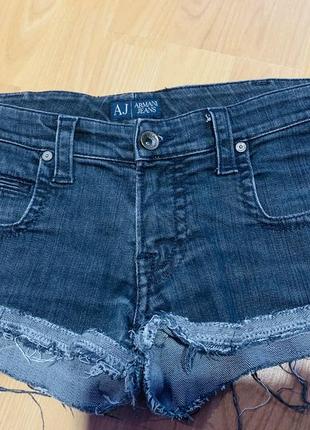 Джинсовые шорты armani jeans m оригинал1 фото