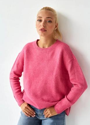 Вовняний светр, джемпер оверсайз ✨h&m✨ в'язаний светр з сумішеві мохеру1 фото