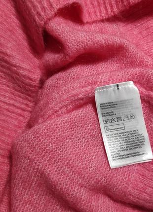 Вовняний светр, джемпер оверсайз ✨h&m✨ в'язаний светр з сумішеві мохеру6 фото