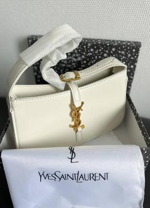Женская брендовая кожаная молочная сумочка светлый беж известный бренд жіноча розкішна сумка10 фото