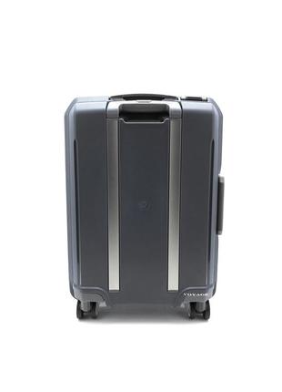 Дорожный пластиковый чемодан airtex 226 ручная кладь s полипропилен черный3 фото