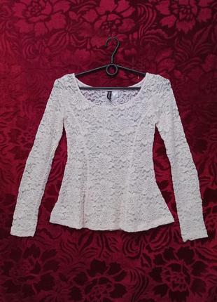 Кружевная блузка, приталенная блуза кружевом, кружевная кофточка2 фото