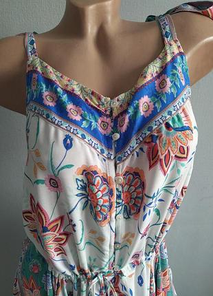 Легкий сарафан, квітковий принт, 100% віскоза.