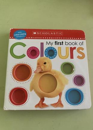 Книга на английском my first book of colours