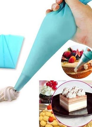 Багаторазовий силіконовий кондитерський мішок +6 насадок