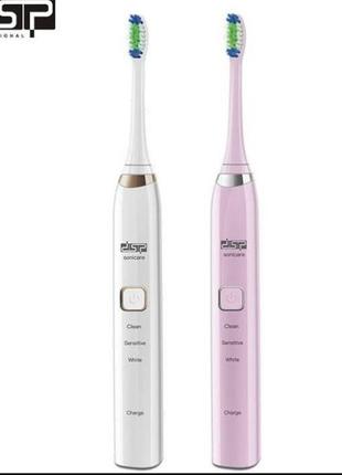 Електрична зубна щітка dsp з 2 насадками і зарядкою від usb2 фото
