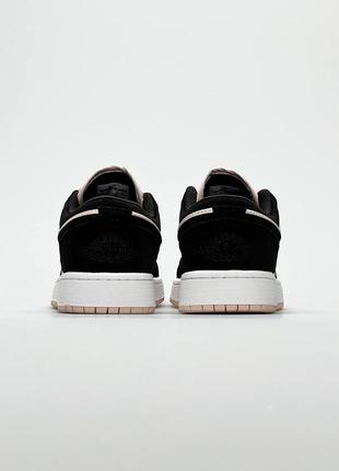 Женские кроссовки nike jordan 1 low pink black  🔺️ найк аир джордан9 фото