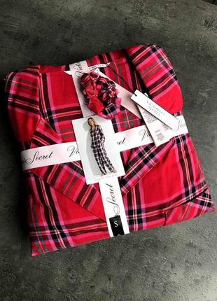 Victoria´s victorias secret виктория сикрет пижама, костюм для сна flannel long pj set5 фото