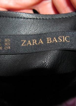 Zara платье из искусственной кожи р.xs5 фото