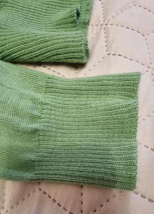 Шерстяной свитер серо зеленого цвета 100% шерсть lambswool2 фото