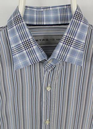 Шикарная оригинальная рубашка etro stripped multicolor shirt2 фото