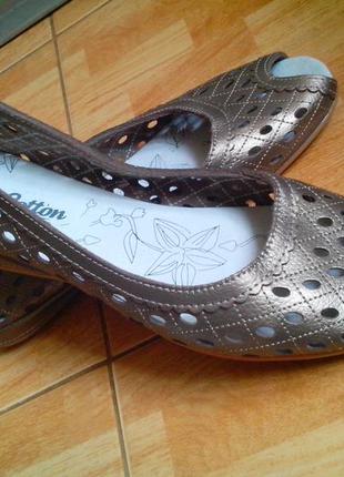 Нові стильні яскраві зручні балетки cotton traders розмір 7 - 26,5 см