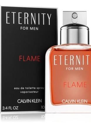 Мужская туалетная вода calvin klein eternity flame for men оригинал. 50, 100мл. производство франция