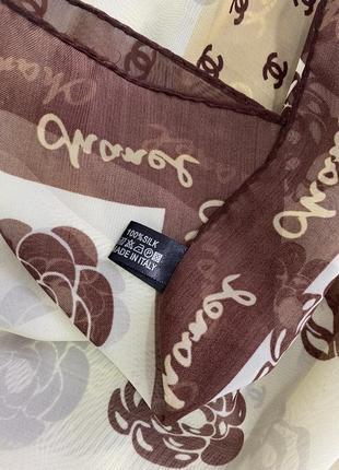 Шарф chanel 100 % silk 5