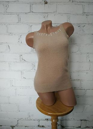 Майка/топ з шерстю і мохером blue sea/xs-s