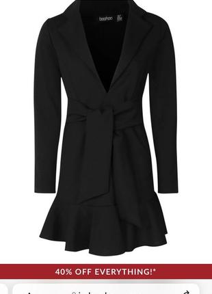 Коротке біле сукню коктельное boohoo.