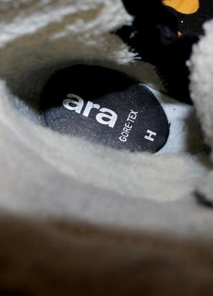 37 разм. ботинки ara gore - tex. замша натуральная, теплые на зиму длина по внутренней стельке- 23,53 фото