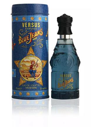 Чоловіча туалетна вода versace blue jeans 75мл. оригінал. виробництво італія