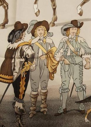 Шелковый платок hermès «презентация лошадей» с автографом филиппа леду 1970 года