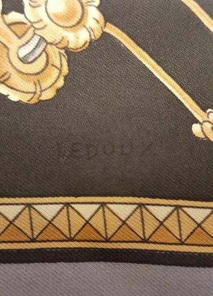 Шелковый платок hermès «презентация лошадей» с автографом филиппа леду 1970 года